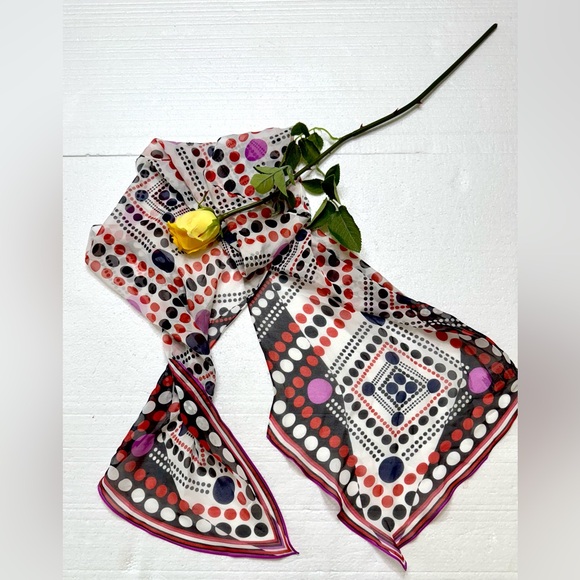 CAbi Accessories - SILK Geometric Patterned Scarf Wrap